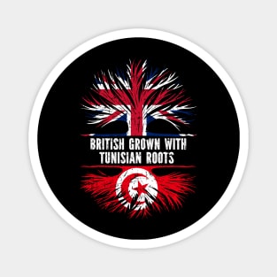 British Grown with Tunisian Roots UK Flag England Britain Union Jack Magnet